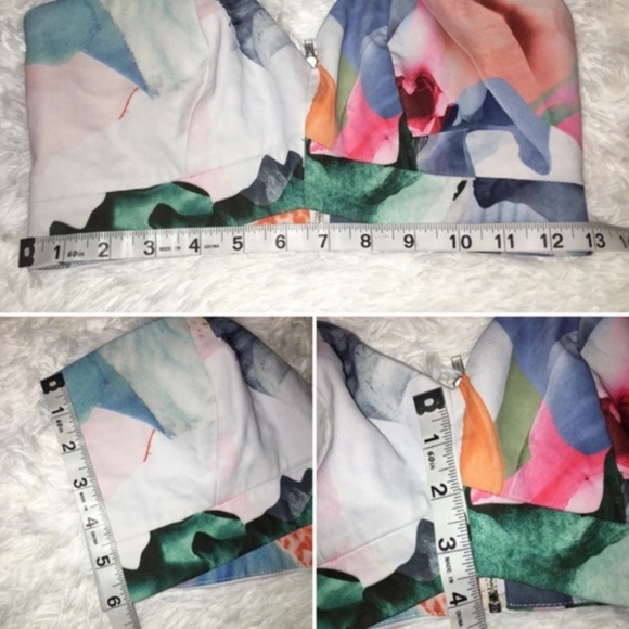 Stylestalker Paradise Watercolor Crop Top Sz S - Picture 7 of 8